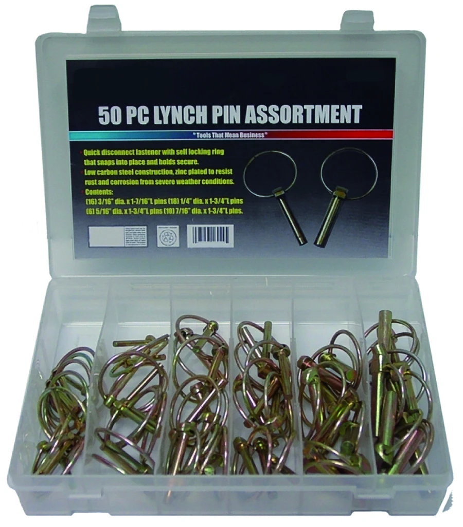 50 PCS LYNCH PIN ASSORT